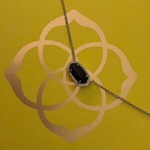 Kendra Scott silver black necklace rare color combination not sold anymore